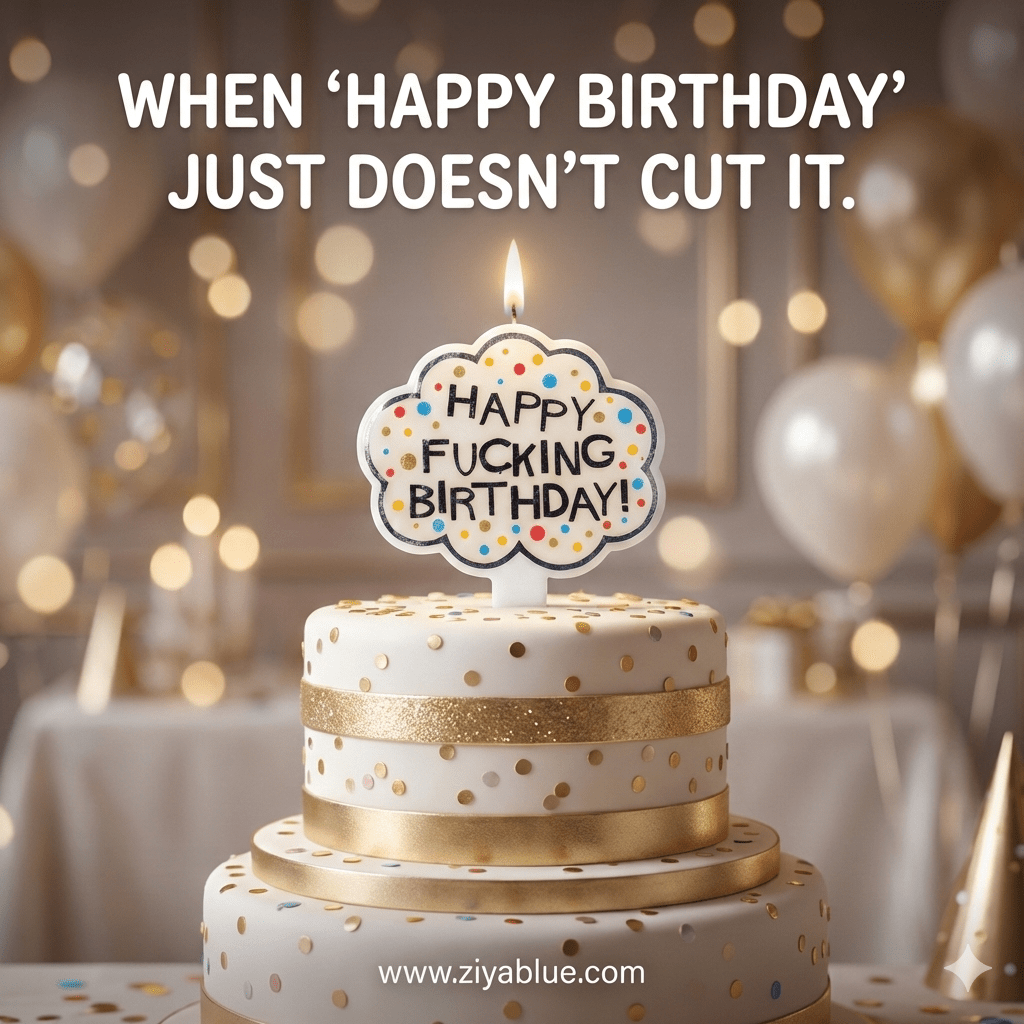 X - Rated Birthday Candle - Ziya Blue