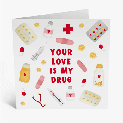 Your Love Is My Drug Card - Ziya Blue