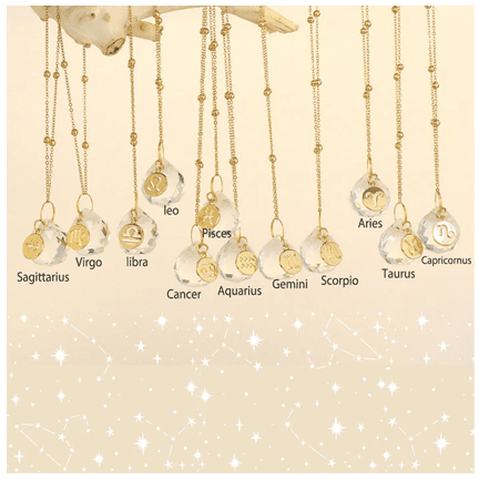 Zodiac Car Charm Suncatcher - Ziya Blue