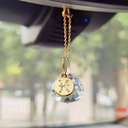Zodiac Car Charm Suncatcher - Ziya Blue