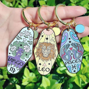 Zodiac Keychain - Ziya Blue